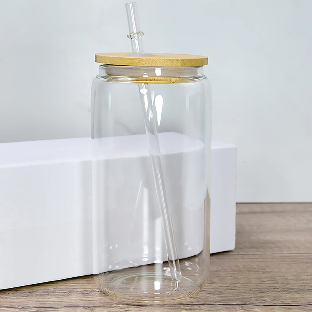 16oz Clear Glass Can