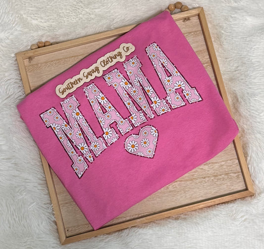 Pink Flower Mama Tee