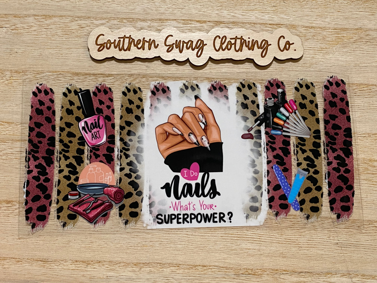 Nails SuperPower UV DTF Cup Wrap