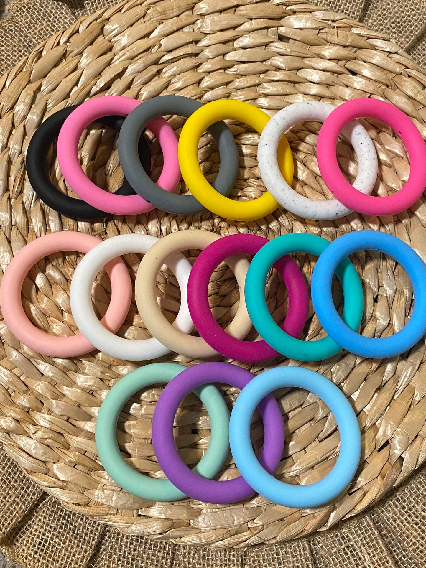 Solid Color Silicone Rings