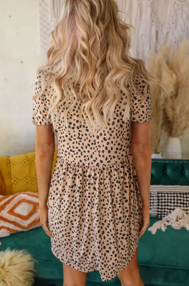 Leopard Tunic T-Shirt Dress